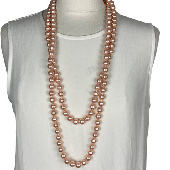 Louis Dell Olio Imitation Pearl Necklaces Lot of 5 Pink Gray Baroque Long Signed - Picture 7 of 16